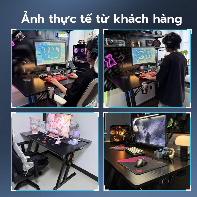 Xpanse F3 bàn gaming nắp lật giấu dây,mặt bàn carbon chống trầy xước,bàn chữ ZK|bàn làm việc | bàn làm việc văn phòng