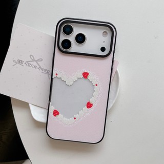 Dành Cho iPhone 17 16 15 Pro Max Trái Tim Nơ Miếng Dán Ốp lưng iPhone 11 12 13 14 Pro Max Plus Acrylic Cứng PC Ốp Lưng