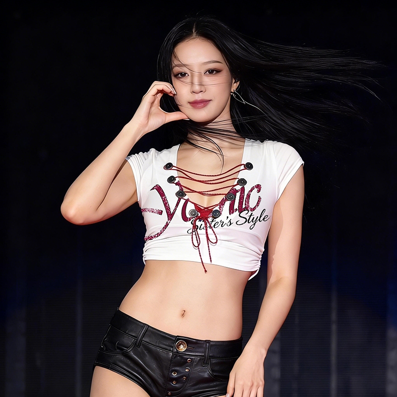 CuteNew Áo Sơ Mi Mỏng Thoáng Mát Cho Nữ, Phong Cách Y2K Gợi Cảm Mùa Hè
