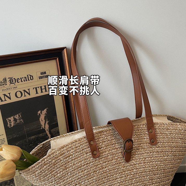 Túi dệt dung tích lớn dành cho nữ Túi Tote phong cách mới Túi đeo vai