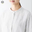 Phong cách Nhật Bản Muji Style / Áo sơ mi dài tay cổ tròn dài tay ba phần tư / Áo sơ mi chống nắng dáng rộng dành cho nữ