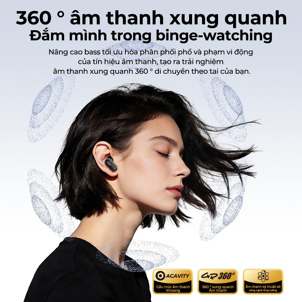 MINISO MS126 Tai nghe phiên dịch Bluetooth 6.0 Kẹp Hỗ trợ dịch thuật đa ngôn ngữ tai Màn hình LED cảm ứng Có chức năng chống ồn chủ động