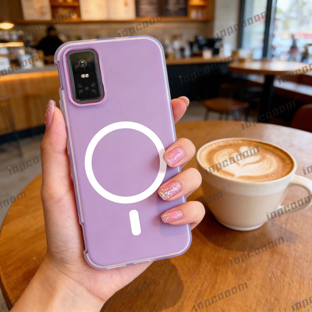 Ốp điện thoại chống sốc từ tính bằng silicon màu kẹo cho Infinix GT 20 30 Pro 4G 5G — thiết kế hai lớp hợp thời trang có nhiều màu