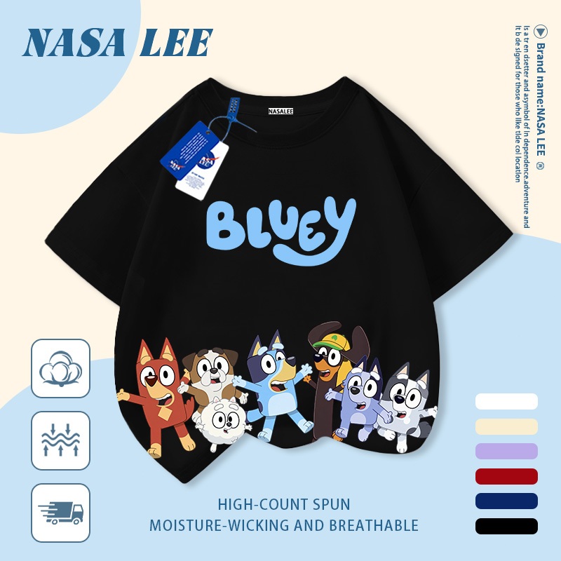 [Giao hàng trong ngày] Áo thun Cotton thoáng khí màu trắng cho trẻ em của NASA Plui In hình hợp thời trang bé trai 3-16 tuổi bé gái tay ngắn thông thường