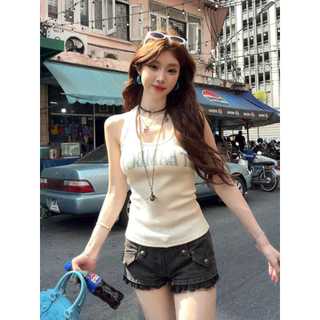 Đầm camisole phong cách Hàn Quốc cao cấp cho mùa hè, dáng slim-fit phù hợp với hot girl