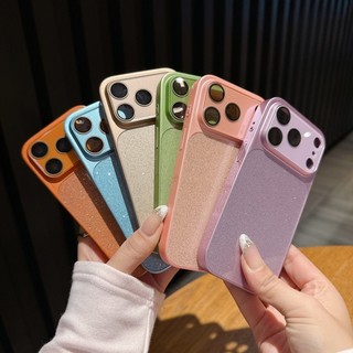 Cửa sổ lớn lấp lánh sang trọng có vỏ điện thoại phim ống kính tích hợp phù hợp cho iPhone 14 15 16 17 Pro Max Vỏ silicon chống rơi bao gồm tất cả
