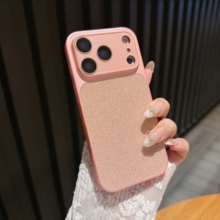 Cửa sổ lớn lấp lánh sang trọng có vỏ điện thoại phim ống kính tích hợp phù hợp cho iPhone 14 15 16 17 Pro Max Vỏ silicon chống rơi bao gồm tất cả