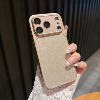 Cửa sổ lớn lấp lánh sang trọng có vỏ điện thoại phim ống kính tích hợp phù hợp cho iPhone 14 15 16 17 Pro Max Vỏ silicon chống rơi bao gồm tất cả