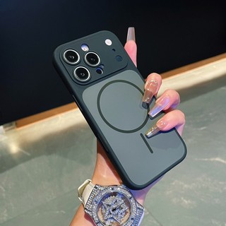Cảm giác da kép màu tức thì 17 vỏ điện thoại từ tính cửa sổ lớn phù hợp cho iPhone 13 14 15 16 17 Pro Max mờ bao gồm tất cả vỏ silicon chống rơi