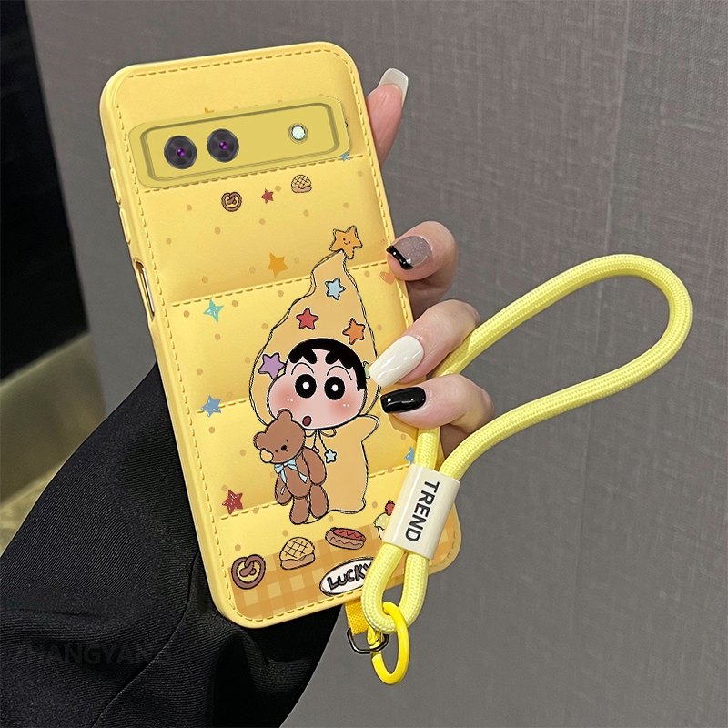 Ốp Lưng Cho Google Pixel 6 Pixel 6A Pixel 6 Pro Advanced 3D Xuống Áo Khoác Thiết Kế Mới Vỏ Điện Thoại Thẩm Mỹ Hoạt Hình Đơn Giản Họa Tiết Miễn Phí Tinh Tế Dây