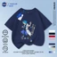 Áo thun in hình hoạt hình bé trai bé gái, tay raglan cotton, áo hè thoáng mát, giao hàng 24h