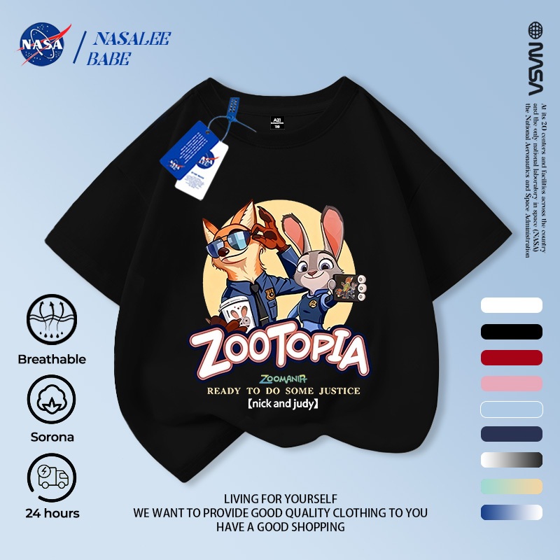 Áo thun tay ngắn NASA cotton, in hình Nick Judy, thoáng khí unisex, giao hàng 24h.