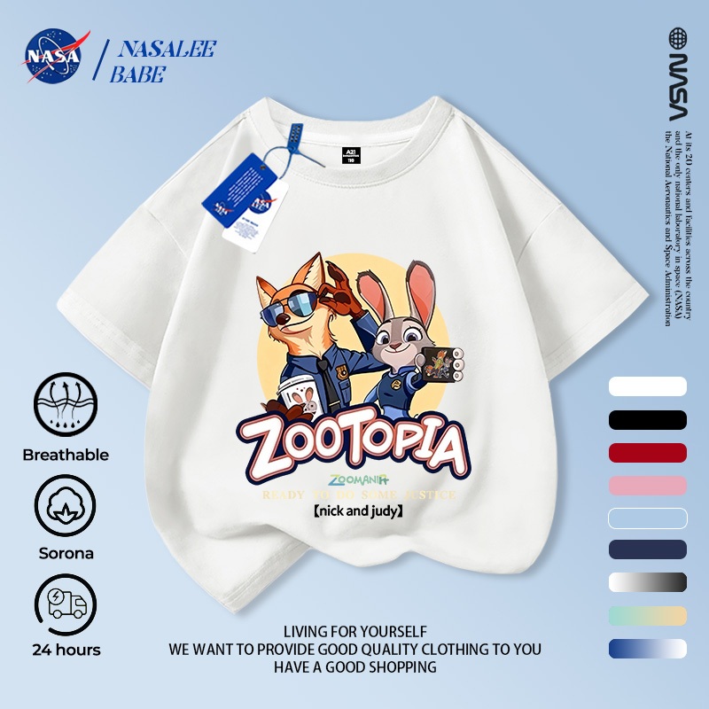 Áo thun tay ngắn NASA cotton, in hình Nick Judy, thoáng khí unisex, giao hàng 24h.
