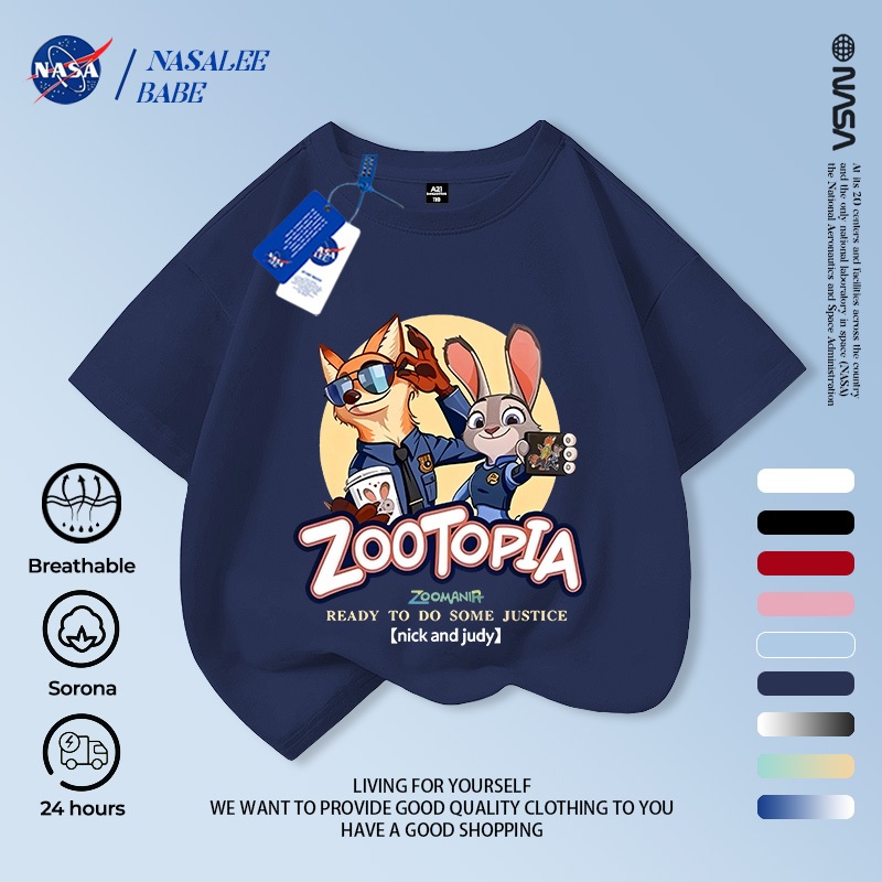 Áo thun tay ngắn NASA cotton, in hình Nick Judy, thoáng khí unisex, giao hàng 24h.