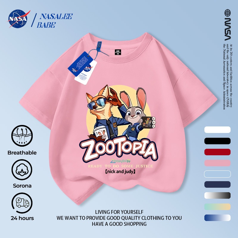 Áo thun tay ngắn NASA cotton, in hình Nick Judy, thoáng khí unisex, giao hàng 24h.