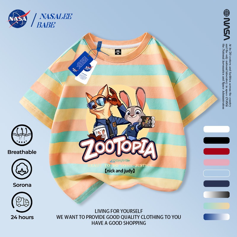 Áo thun tay ngắn NASA cotton, in hình Nick Judy, thoáng khí unisex, giao hàng 24h.
