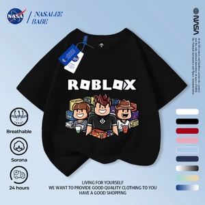 Áo thun cotton NASA tay ngắn trẻ em, thiết kế unisex, thoáng mát nhiều màu, giao 24h.