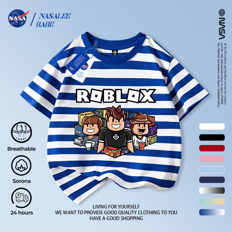 Áo thun cotton NASA tay ngắn trẻ em, thiết kế unisex, thoáng mát nhiều màu, giao 24h.