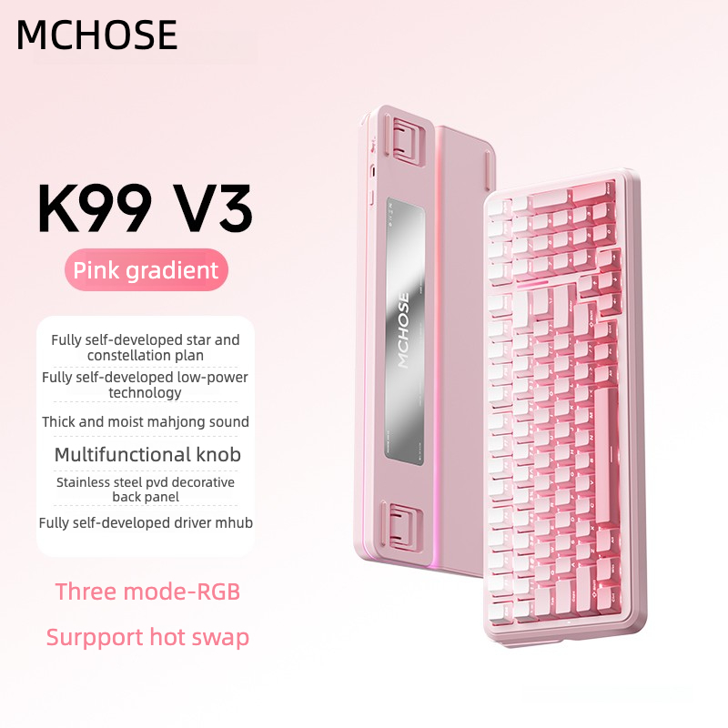 Hàng có sẵn!2026 MỚI! MKOSE K99 v3 K99 v2 bàn phím cơ tùy chỉnh bluetooth không dây bàn phím chơi game 3 chế độ type-c Đĩa PC âm thanh kem, đĩa FR4 | BigBuy360 - bigbuy360.vn