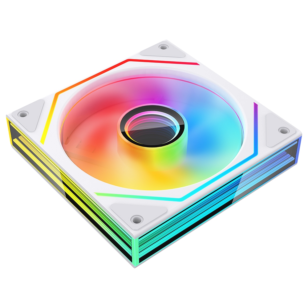 Jungle Leopard Prism 6MAX ARGB Quạt CPU 120mm Đen Trắng 3 Mặt Gương Vô Cực 5V 3PIN ARGB Mobo Sync 4PIN PWM Daisy Chain | BigBuy360 - bigbuy360.vn