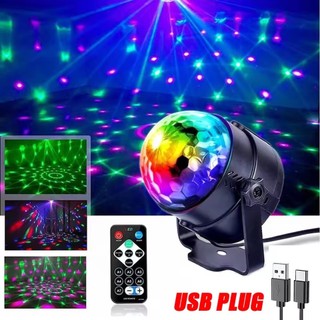Bóng Đèn E27 / USB LED xoay RGB nhỏ chiếu sân khấu cho disco, KTV, bar, tiệc cưới, Giáng Sinh