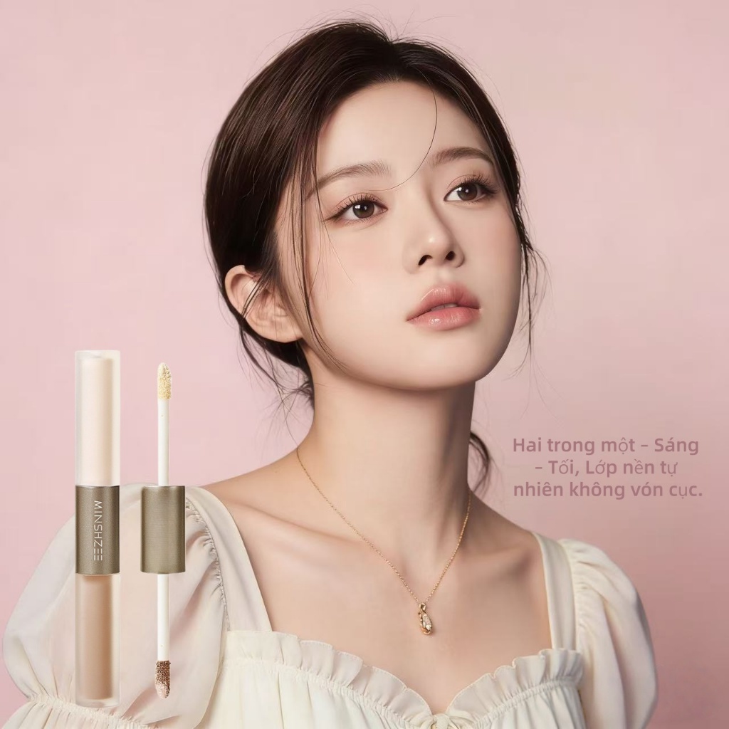 【Adel Floro】Bút Tạo Khối Highlight 2in1 |Dạng kem lỏng, Tạo khối &làm sáng, Dễ tán,Gọn nhẹ mang theo