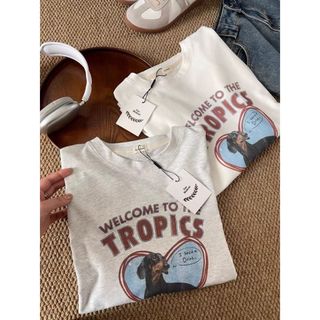 Áo Thun Nữ Tay Ngắn Cổ Tròn Họa Tiết Hoạt Hình, Chất Liệu Cotton