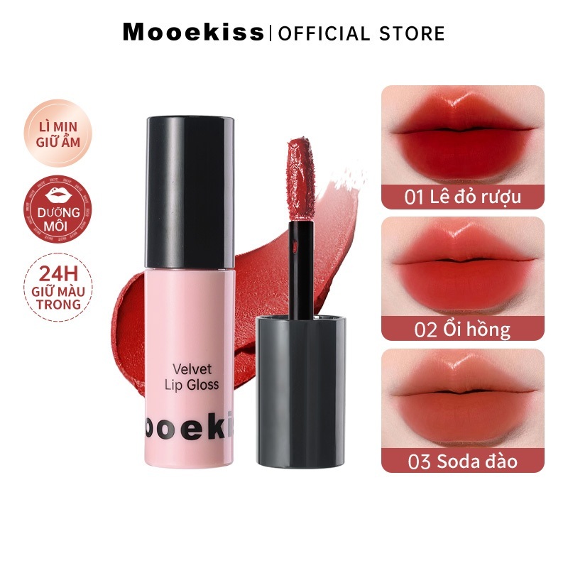 [GIFT] Mooekiss Lip Gloss Matte Mirror Mini Lip Gloss 1g