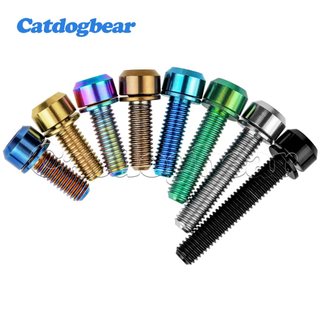 Catdogbear Titanium M6X16 18 20 25 30 35mm Bu lông Ổ cắm đầu bu lông có vòng đệm để gắn vít xe đạp