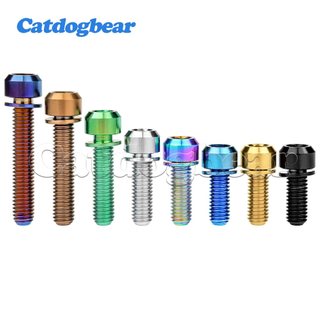 Catdogbear Titanium M6X16 18 20 25 30 35mm Bu lông Ổ cắm đầu bu lông có vòng đệm để gắn vít xe đạp
