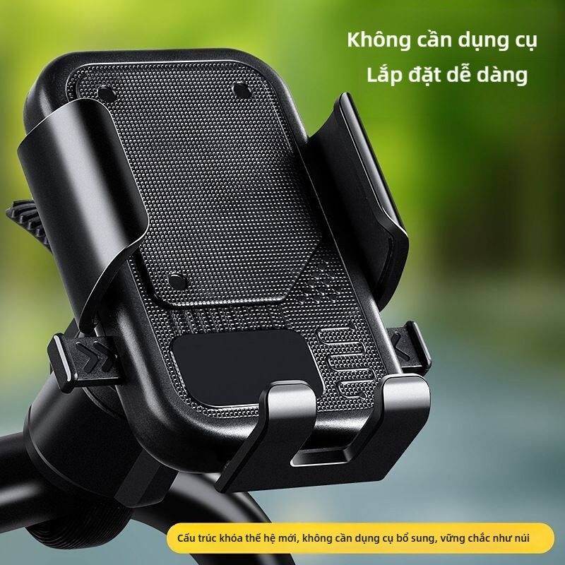 Giá đỡ điện thoại đa năng 360° SEAMETAL dành cho xe máy có thể điều chỉnh, chống sốc phù hợp với xe đạp điện
