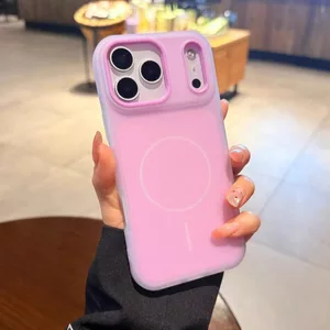 Ốp điện thoại mềm Dopamine Colorblock 2 trong 1 tương thích với iPhone 11 12 pro max 13 pro max 14 pro max 15 pro max 16 pro max 17pro max