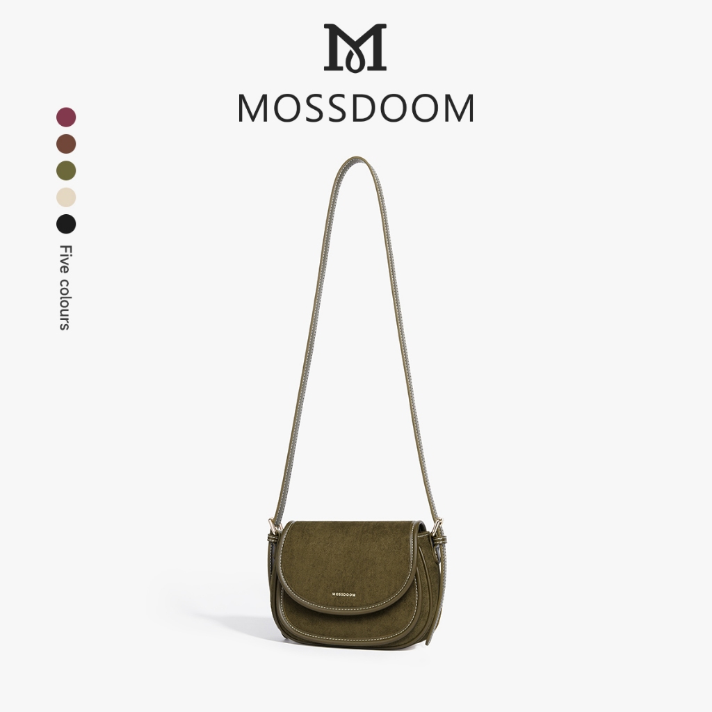 MOSSDOOM Orline Bag Túi đeo chéo Túi đeo chéo một vai dành cho nữ Dây đeo vai có thể tháo rời Phong cách Niche cao cấp