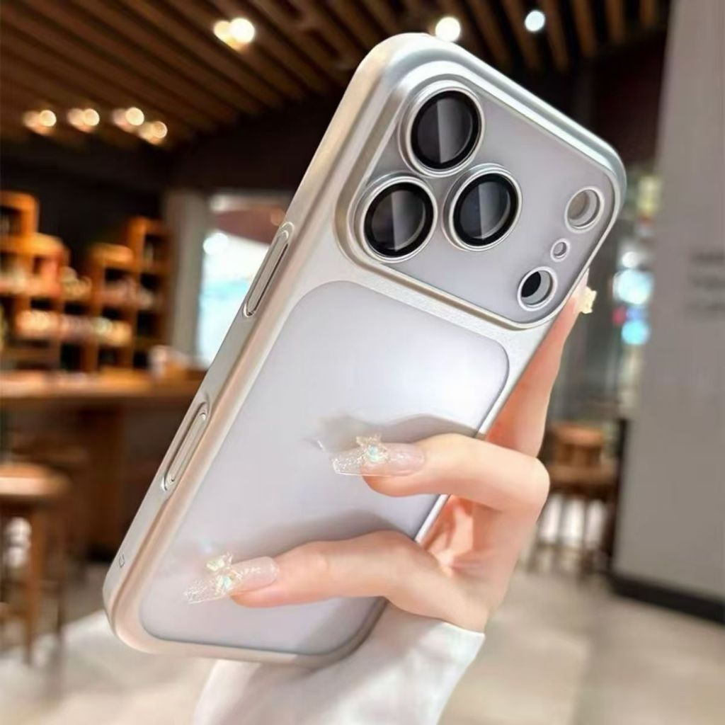 Ốp Điện Thoại Chống Sốc Trong Suốt PC Mạ Điện Sang Trọng Thích Hợp Cho iPhone 11 12 13 14 15 16 17 Pro Max 14 15 16 Plus Ốp lưng