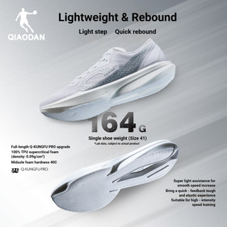 Qiaodan WIND SL Giày Chạy Bộ Nữ Rộng FitShock Hấp Thụ Thoáng Khí ArchSupport QDB022262269