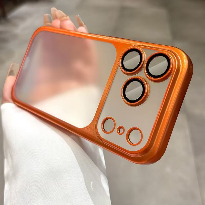 Ốp Điện Thoại Chống Sốc Trong Suốt PC Mạ Điện Sang Trọng Thích Hợp Cho iPhone 11 12 13 14 15 16 17 Pro Max 14 15 16 Plus Ốp lưng