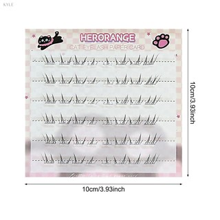 [Hàng có sẵn]✨️✨️Không Cần Keo DIY Lông Mi Giả Đáy Đen Cụm Mi Cho Acation Salon Chụp Ảnh