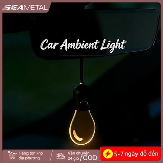 SEAMETAL LED Bóng Đèn Ô Tô Nội Thất Ô Tô Mặt Dây Chuyền Ánh Sáng Xe Phía Sau Mirrior Phụ Kiện Cho Xe Ô Tô Xe Kéo Xe Tải