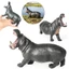 Trẻ em nhận thức mô hình động vật mô phỏng đồ chơi hippopotamus trang trí tượng nhỏ