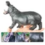 Trẻ em nhận thức mô hình động vật mô phỏng đồ chơi hippopotamus trang trí tượng nhỏ