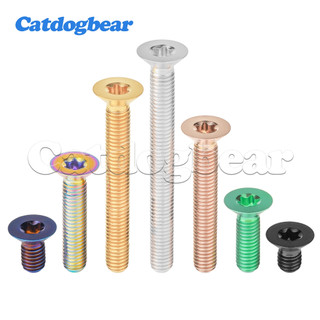 Catdogbear Titan Ti Bolt M6x10 15 20 25 30 35 40 45 50 55 60mm T30 Torx Flat Countersunk Đầu Vít Cho Xe Đạp Xe Máy Ô Tô