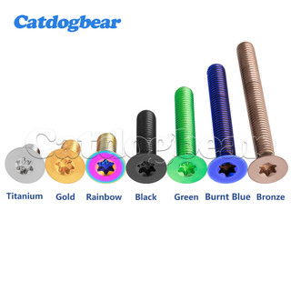 Titan Ti Bolt M5x10 15 20 25 30 35 40 45 50 55 60mm Torx Flat Countersunk Đầu Vít Cho Xe Đạp Xe Máy Ô Tô