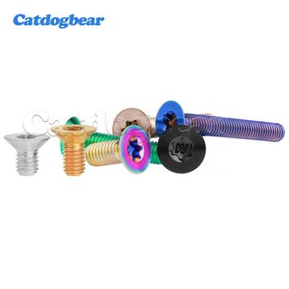 Catdogbear Titan Ti Bolt M6x10 15 20 25 30 35 40 45 50 55 60mm T30 Torx Flat Countersunk Đầu Vít Cho Xe Đạp Xe Máy Ô Tô