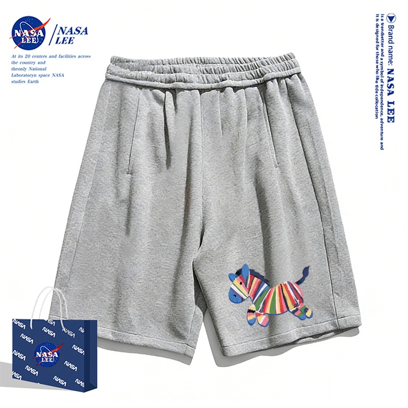 NASA Thương Hiệu Nổi Tiếng Trẻ Em Quần Short Trắng Mùa Hè 2026 Không Khí Thường Ngày Bé Trai Bé Gái Đáy Pony In Tất Cả Trận Đấu