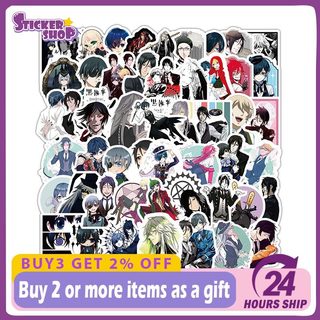 103 Chiếc Đen Butler Anime Miếng Dán Đồ Chơi Trẻ Em DIY Điện Thoại Hành Lý Tủ Lạnh Notebook Guitar Miếng Dán