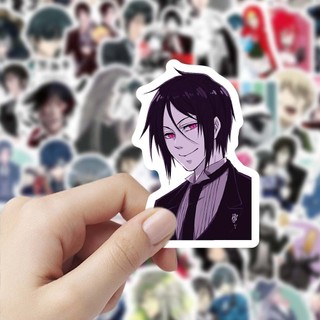 103 Chiếc Đen Butler Anime Miếng Dán Đồ Chơi Trẻ Em DIY Điện Thoại Hành Lý Tủ Lạnh Notebook Guitar Miếng Dán