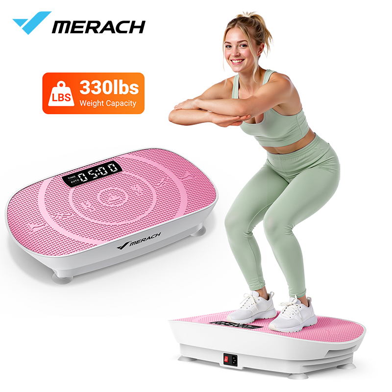MERACH Máy rung toàn thân giảm mỡ  Máy Rung Tập Thể Dục Giảm Béo Giúp Giảm Eo và Đầu Gối với 120 mức độ điều chỉnh