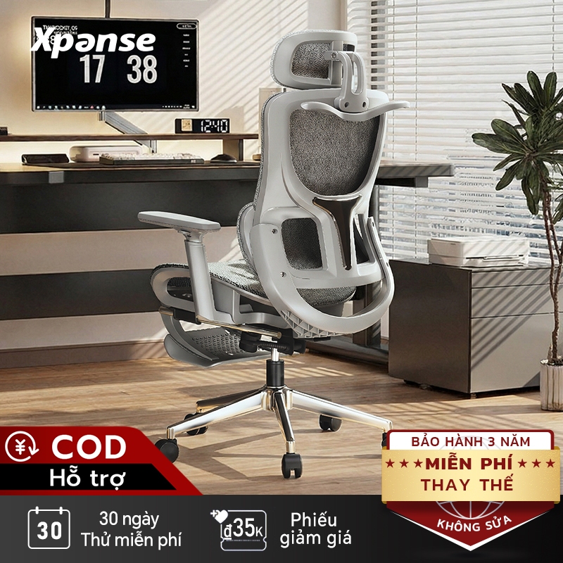 Xpanse LS918 Ghế công thái học,Hệ thống ôm lưng động Max ,Lưới thoáng khí mát lạnh | ghế game gaming | ghế tựa lưng