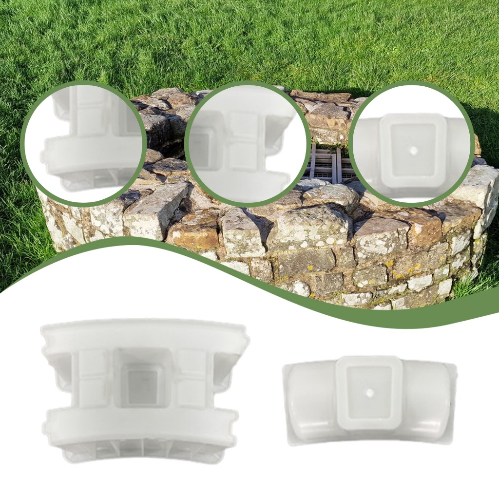 60-200cm DIY Well Maker Khuôn nhựa ABS Mặt đất tròn khối bê tông mô-đun cho hàng rào sân vườn Trang trí xi măng