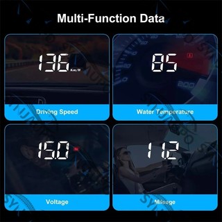M3 HUD Màn Hình Hiển Thị Trưởng Obd2 Chuyến Đi Máy Tính Tốc Độ Máy Tính Obd2 Tự Động Trên Tàu Máy Tính Nhiên Liệu Số Dặm Báo Động Phụ Kiện Xe Hơi